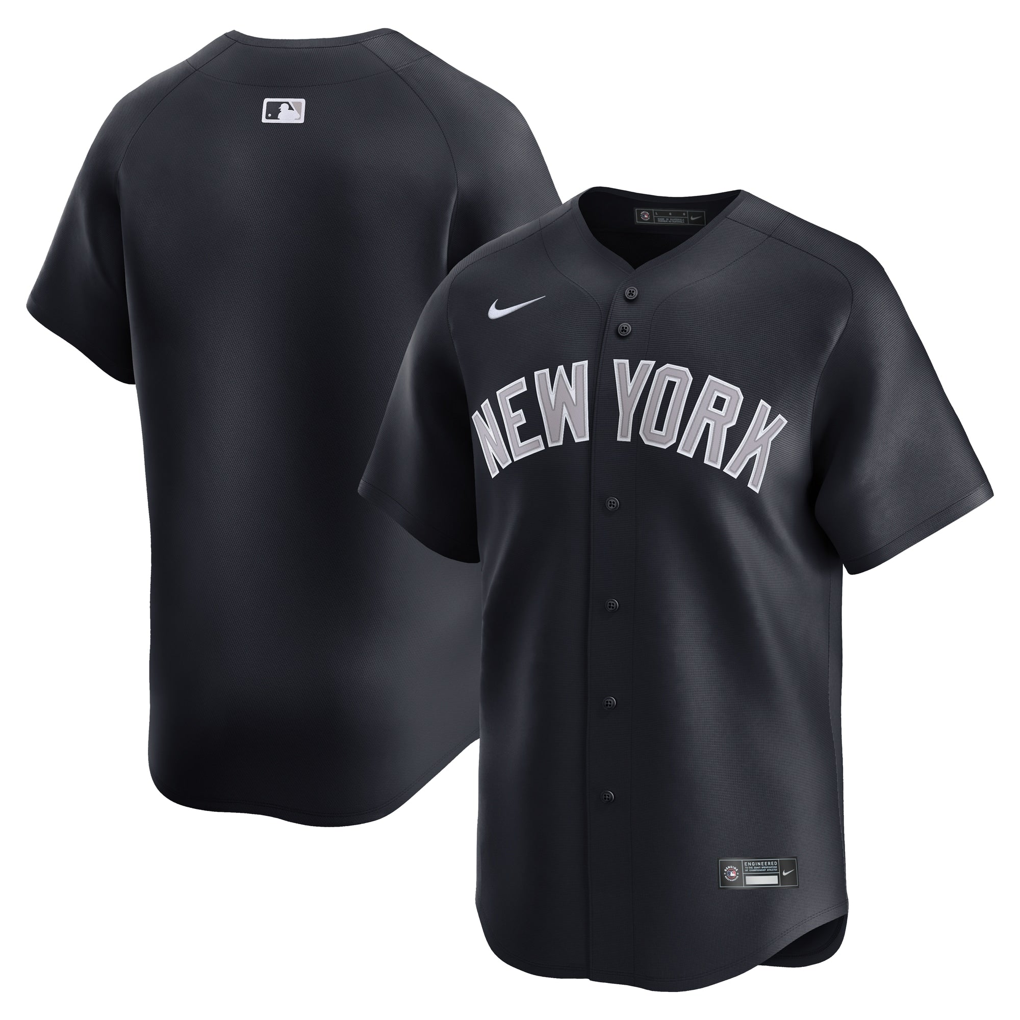 New York Yankees Nike Road Limited Jersey - Gray/Navy