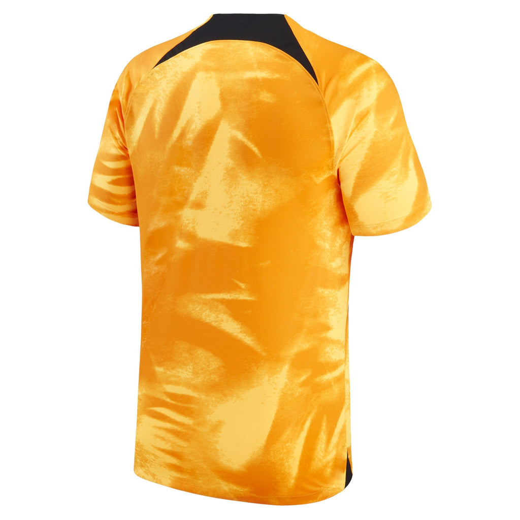 Netherlands National Team Nike 2022/23 Home Authentic Blank Jersey - Orange