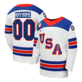 USA Hockey Nike White 2026 Away Replica Custom Jersey