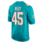 Duke Riley Miami Dolphins Nike Game Jersey - Aqua