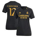 Eduardo Camavinga Los Merengues adidas Women's 2023/24 Third Replica Player Jersey - Black