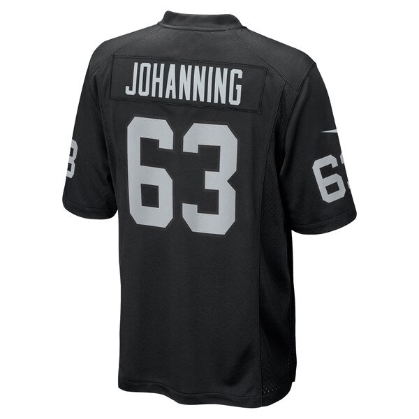 Jake Johanning Las Vegas Raiders Nike Team Game Jersey -  Black