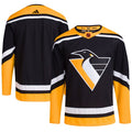 Pittsburgh Penguins adidas Reverse Retro 2.0 Authentic Blank Jersey - Black