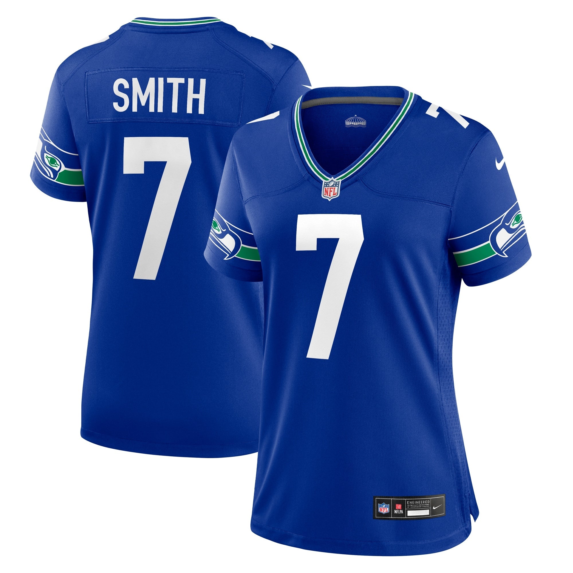 Geno Smith Seattle Seahawks Nike Women's Player Jersey - Navy/Royal