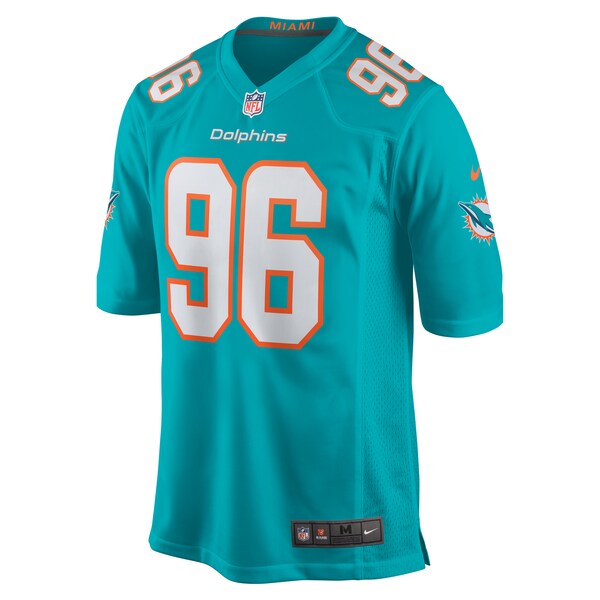 Brandon Pili Miami Dolphins Nike  Game Jersey -  Aqua