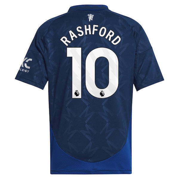 Marcus Rashford Manchester United adidas Youth 2024/25 Away Replica Player Jersey - Navy