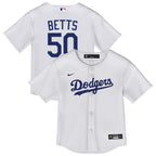 Mookie Betts Los Angeles Dodgers Nike Toddler Replica 2.0 Player Jersey - White