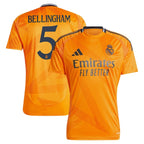 Jude Bellingham Los Merengues adidas 2024/25 Away Replica Player Jersey - Orange