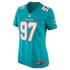 Jaylen Twyman Miami Dolphins Nike Women's Home Game Player Jersey - Aqua