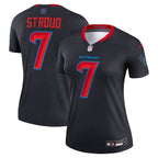 C.J. Stroud Houston Texans Nike Women's Alternate Legend Player Performance Top -  Navy/Red