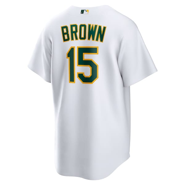 Seth Brown Oakland Athletics Nike Home Replica Jersey - White/Kelly Green
