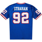 Michael Strahan New York Giants 1993 Authentic Throwback Retired Player Jersey - Royal/White