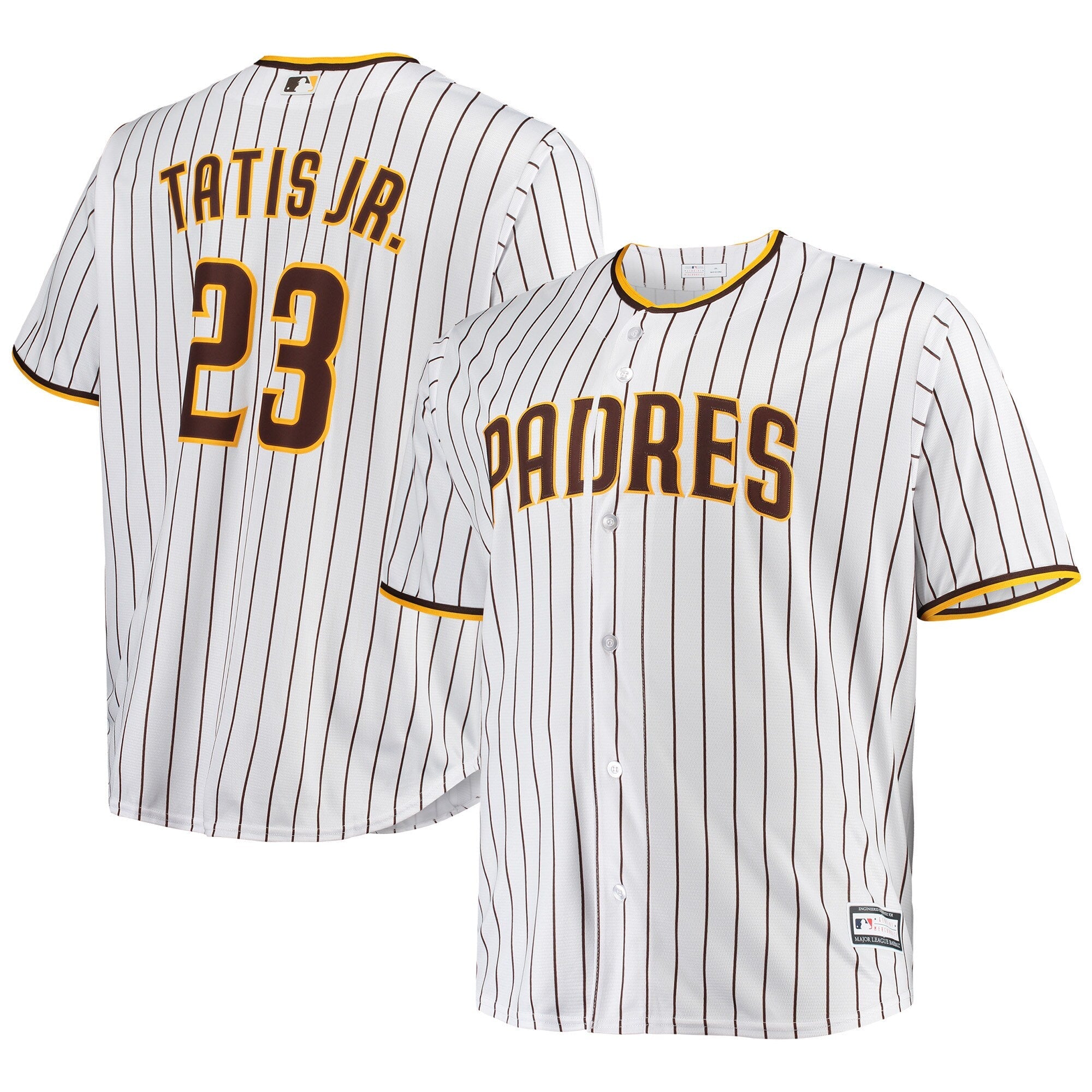 Fernando Tatis Jr. San Diego Padres Big & Tall Replica Player Jersey - Brown/Tan/White