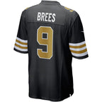 Men's New Orleans Saints Drew Brees Nike Black Alternate Game Jersey
