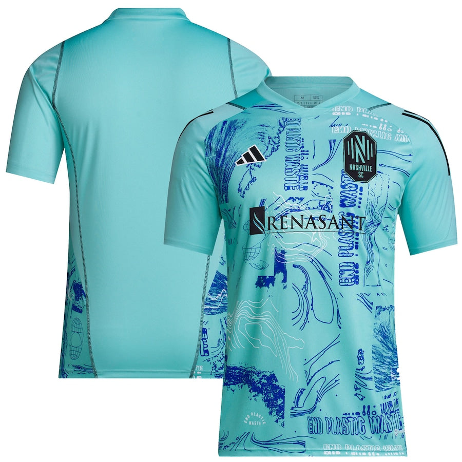 Nashville SC adidas 2023 One Planet Replica Jersey - Green