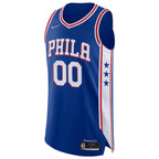 Philadelphia 76ers Nike 2021/22 Diamond Authentic Custom Jersey - Icon Edition - Royal