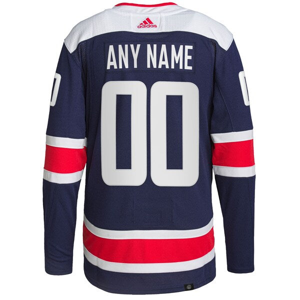 Washington Capitals adidas  Alternate  Primegreen Authentic Custom Jersey - Navy