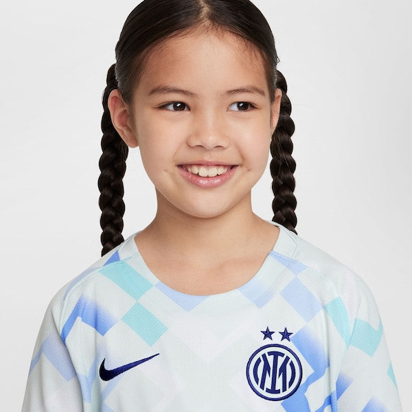 Inter Milan Nike Youth 2025/26 Away Replica Jersey - Aqua/Blue
