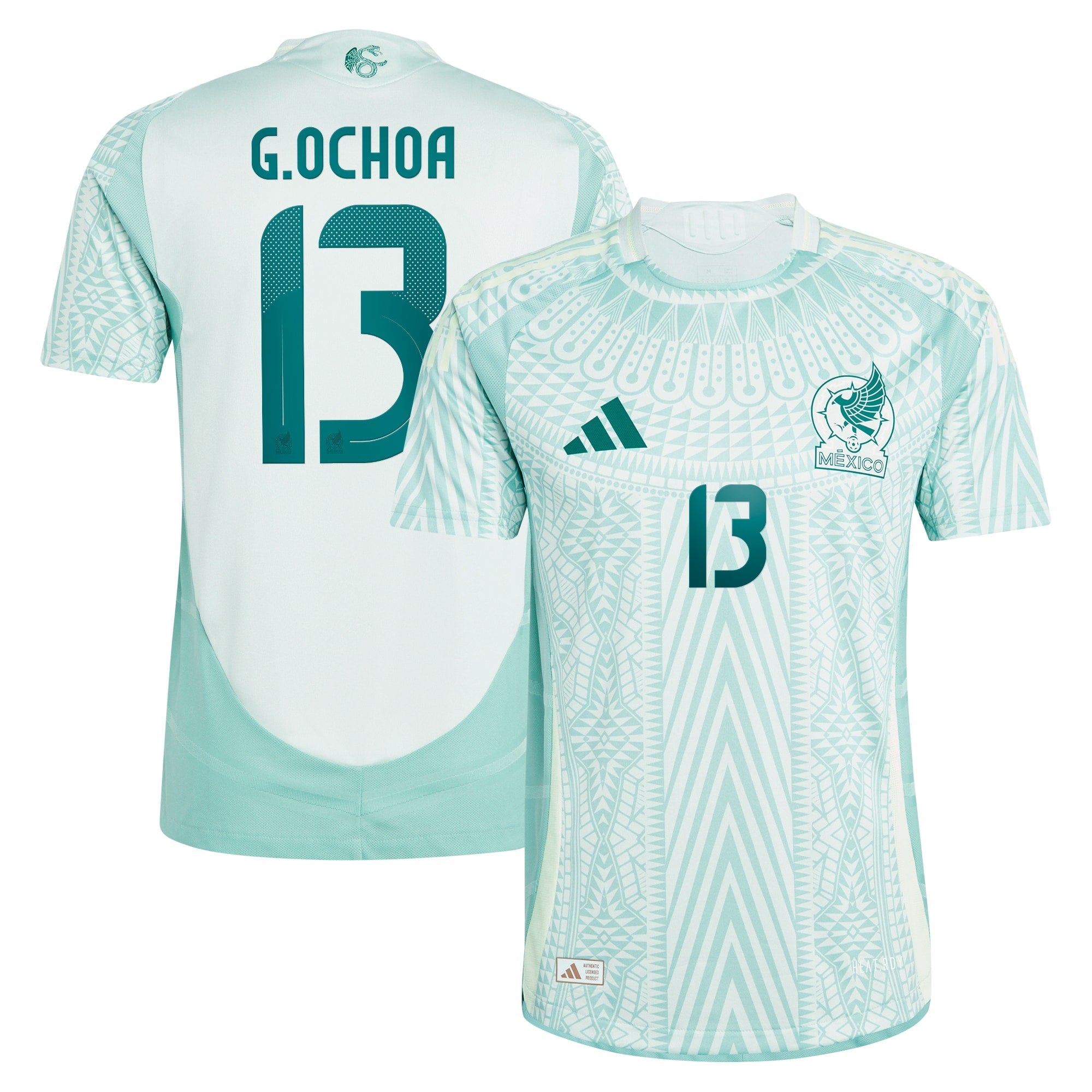 Guillermo Ochoa Mexico National Team adidas 2024 Home Authentic Player Jersey - Burgundy/Green