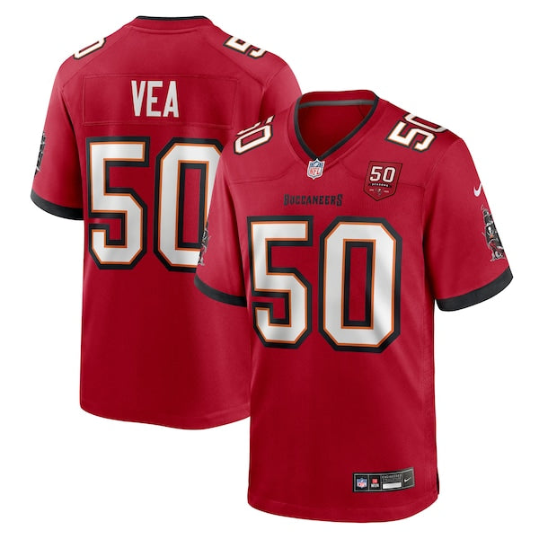 Vita Vea Tampa Bay Buccaneers Nike 50th Season Team Game Jersey - Red/Creamsicle