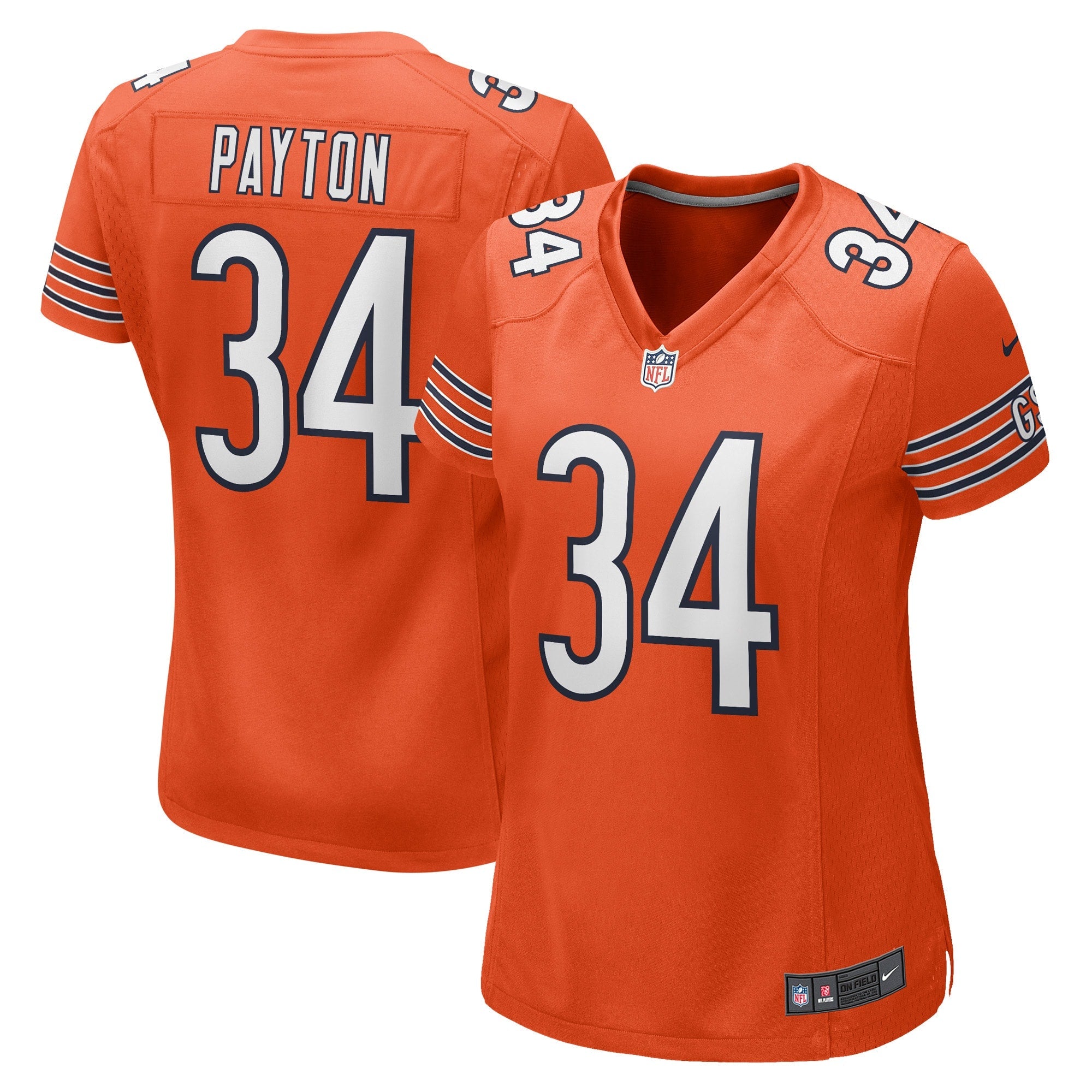 Walter Payton Chicago Bears Nike Women's Game Retired Player Jersey - Navy/Orange