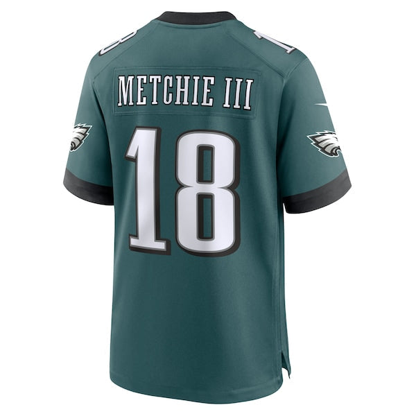 John Metchie III Philadelphia Eagles Nike Team Game Jersey - Midnight Green
