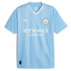 Kevin De Bruyne Manchester City Puma 2023/24 Home Replica Player Jersey - Sky Blue