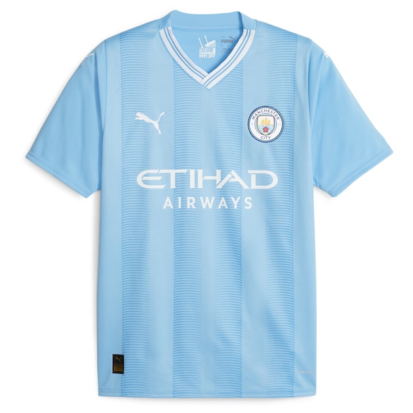 Bernardo Silva Manchester City Puma 2023/24 Home Replica Player Jersey - Sky Blue
