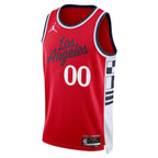 LA Clippers Jordan Brand Unisex 2024/25 Custom Swingman Jersey - Statement Edition - Red