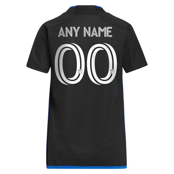 San Jose Earthquakes adidas Women's 2024 Active Fault Jersey Replica Custom Jersey - Blue