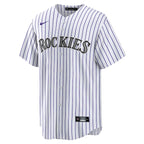 Colorado Rockies Nike #1 Groom Home Replica Jersey - White