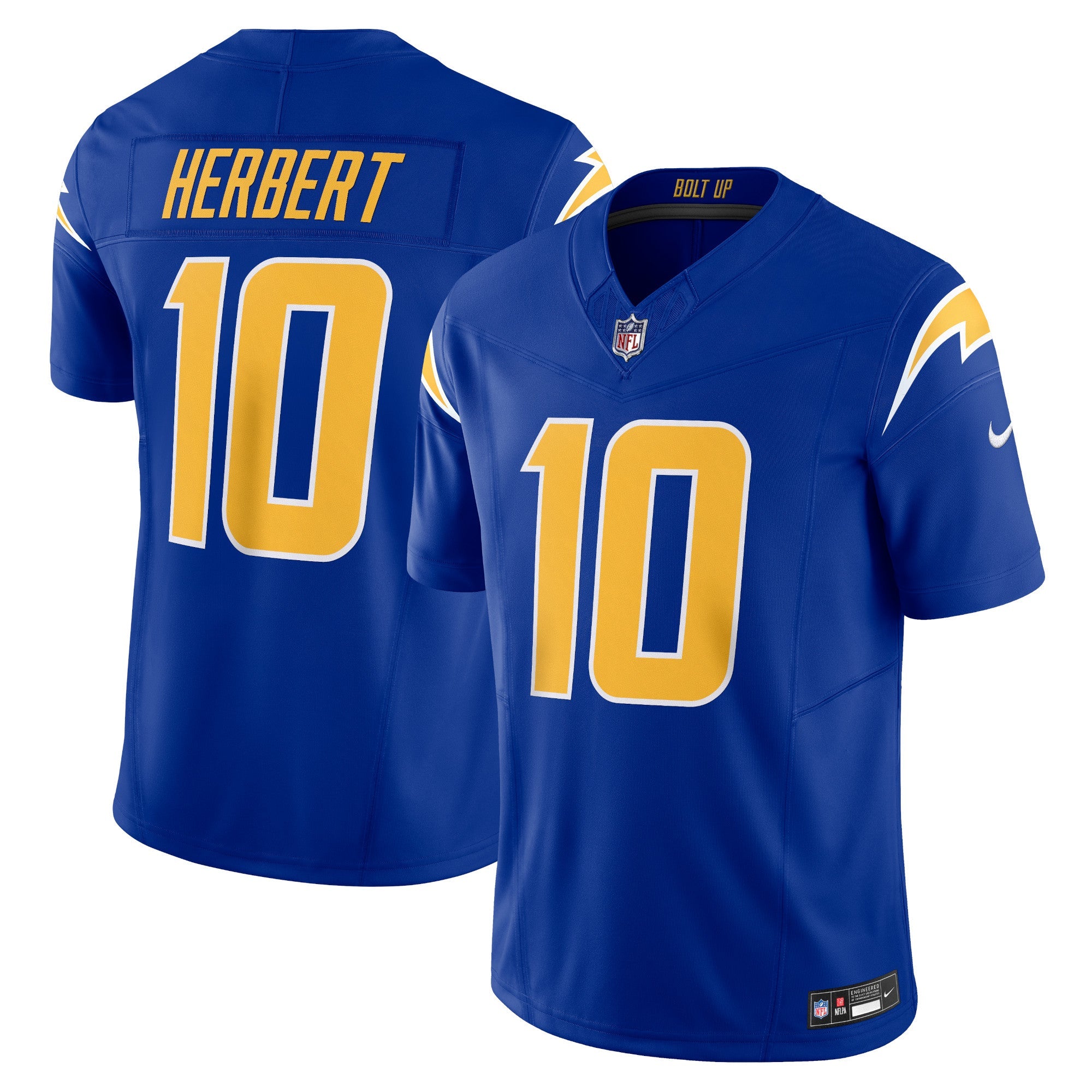 Justin Herbert Los Angeles Chargers Nike Vapor F.U.S.E. Limited Jersey - Navy/Powder Blue/Royal/White