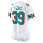 Larry Csonka Miami Dolphins Nike Retired Player Jersey - White/Aqua