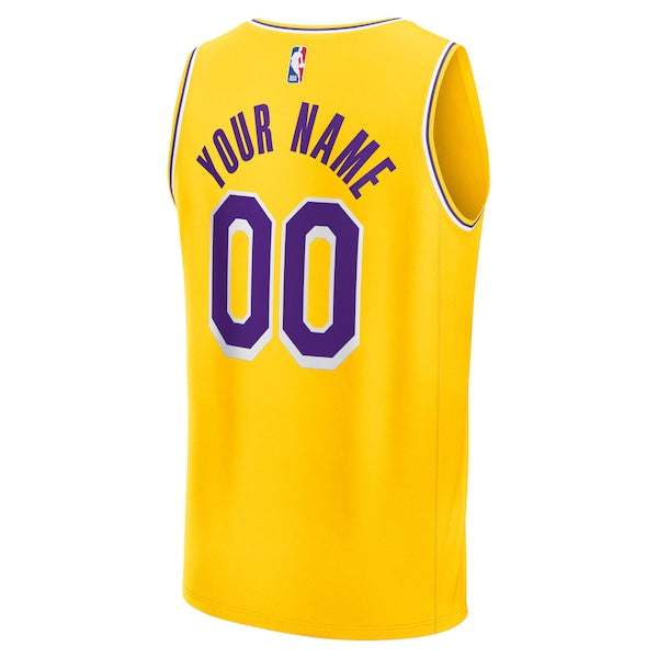 Los Angeles Lakers  Fast Break Custom Jersey - Icon Edition - Gold