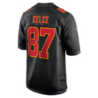 Travis Kelce Kansas City Chiefs Nike Super Bowl LIX Fashion Game Jersey - Carbon Black