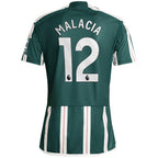 Tyrell Malacia Manchester United adidas 2023/24 Away Replica Player Jersey - Green
