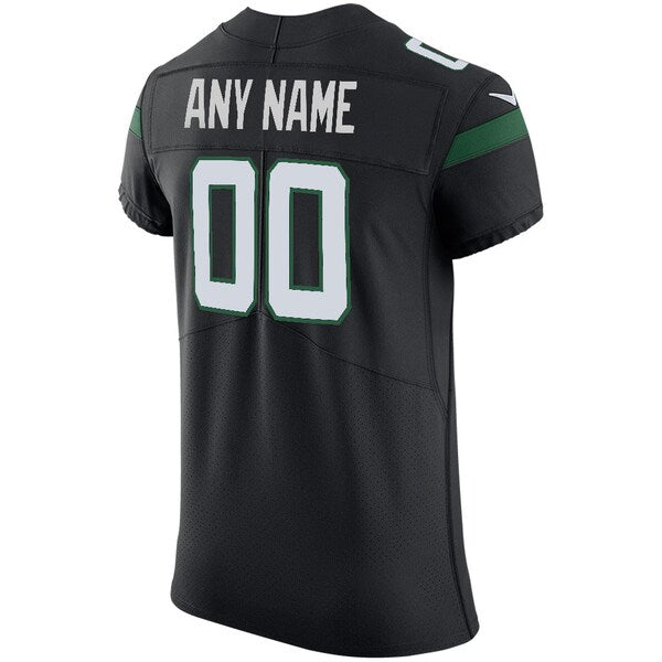 New York Jets Nike Vapor Untouchable Elite Custom Jersey - Stealth Black