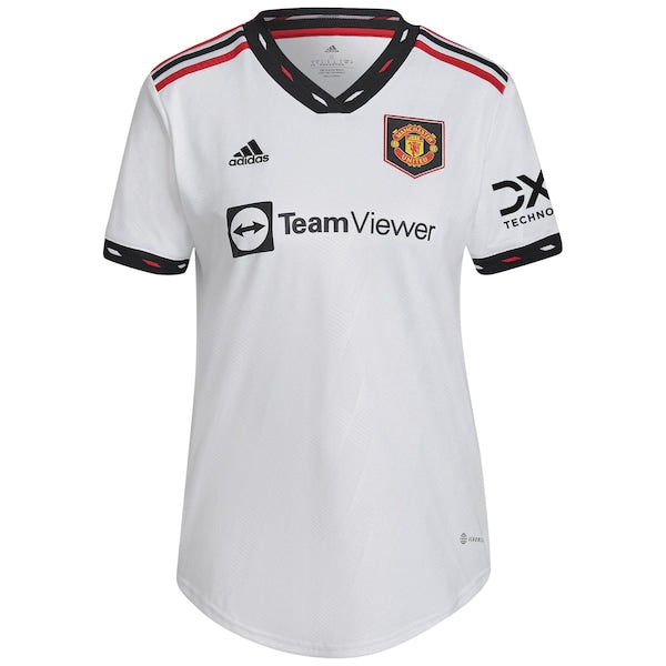 Luke Shaw Manchester United adidas Women's 2022/23 Away Replica Player Jersey - White