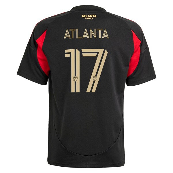 #17 Atlanta United FC adidas Youth 2025 The Connector Replica Player Jersey - Black