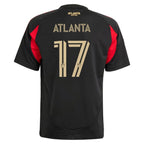 #17 Atlanta United FC adidas Youth 2025 The Connector Replica Player Jersey - Black