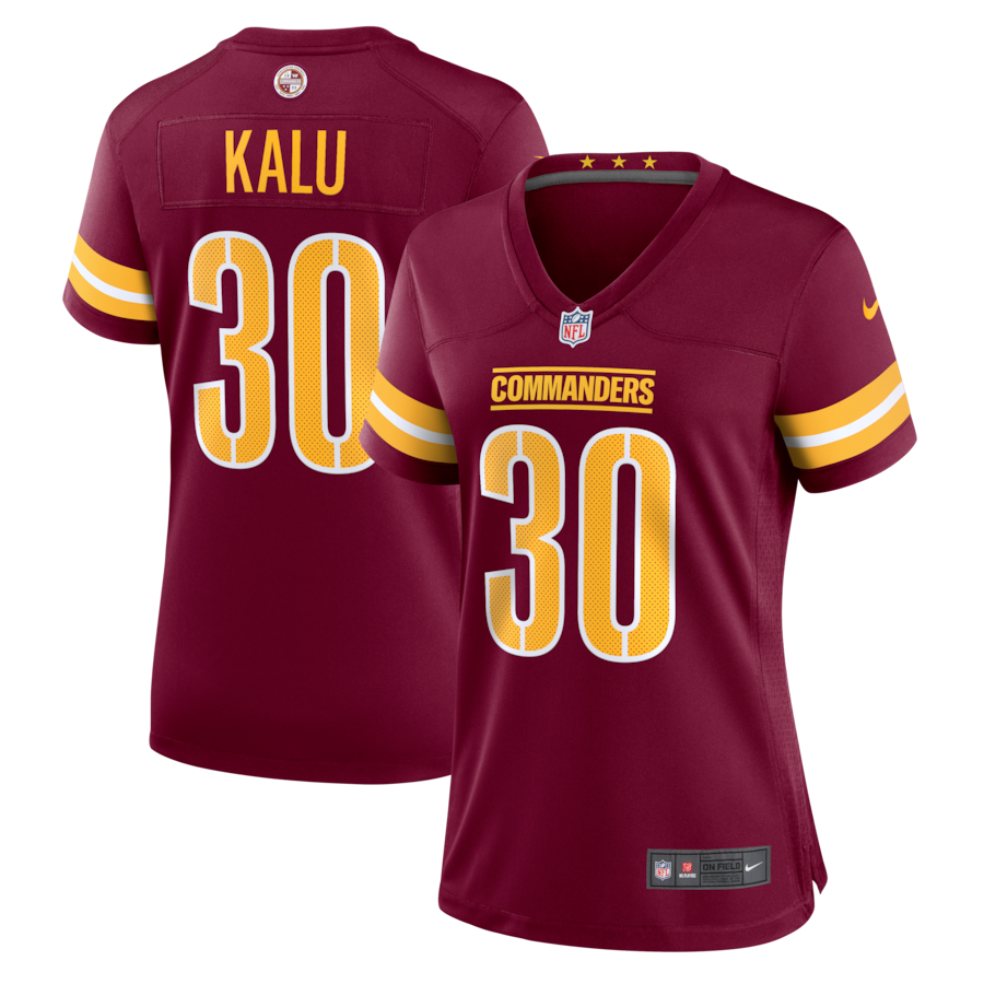 Joshua Kalu Washington Commanders Nike Women's  Game Jersey - Burgundy