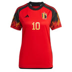 Eden Hazard Belgium National Team adidas Women's 2022/23 Home Replica Jersey - Red