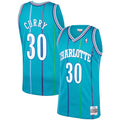 Dell Curry Charlotte Hornets 1992/93 Hardwood Classics Swingman Jersey - Teal