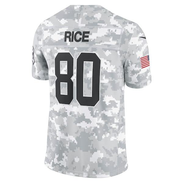 Jerry Rice San Francisco 49ers Nike 2024 Salute to Service Retired Player Limited Jersey - Arctic Camo