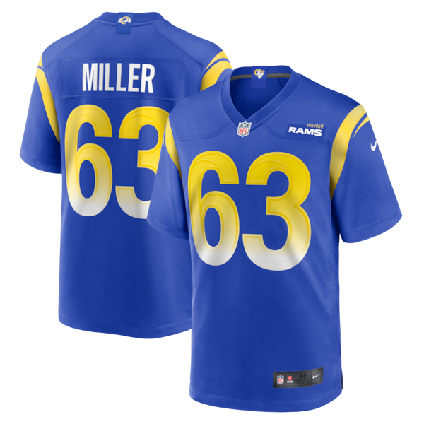 Grant Miller Los Angeles Rams Nike  Game Jersey - Royal