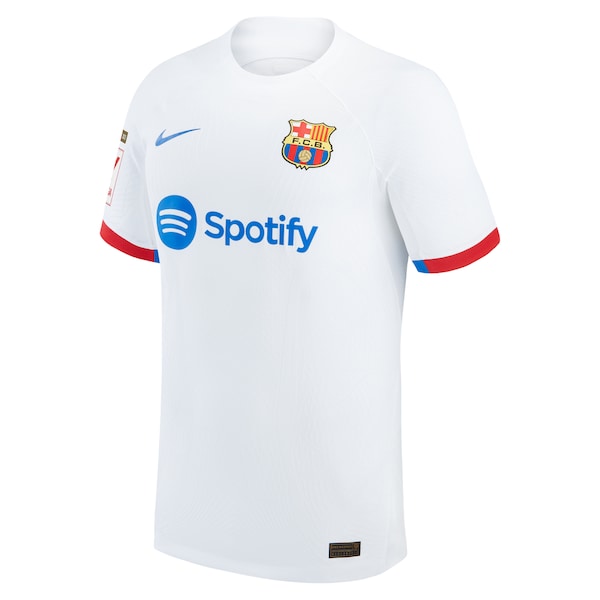 Ronald Araujo Barcelona Nike 2023/24 Away Authentic Jersey - White/Aqua/Royal