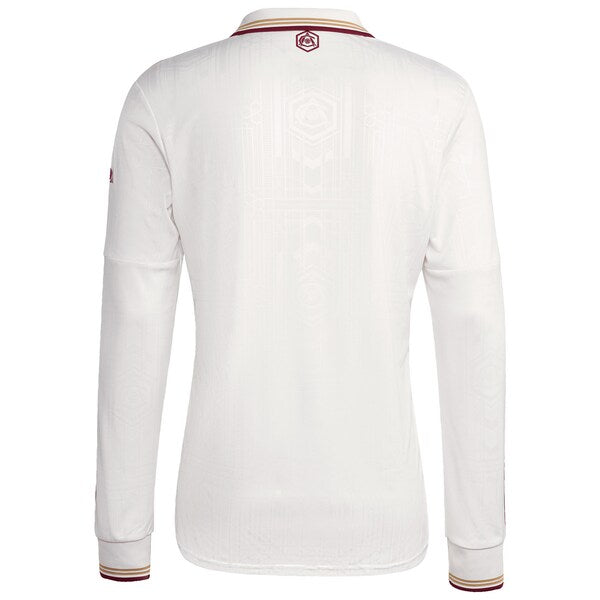 Arsenal adidas 2025/26 Third Replica Long Sleeve Jersey - White/Blue/Red