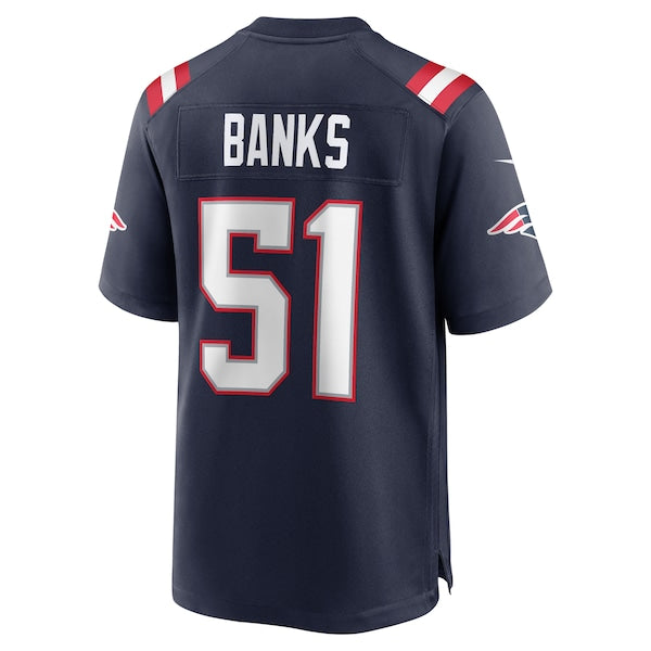 Keshawn Banks New England Patriots Nike  Game Jersey -  Navy