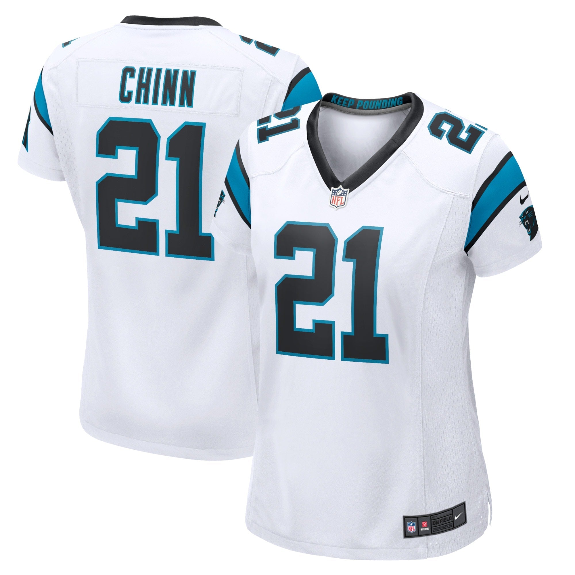 Jeremy Chinn Carolina Panthers Nike Women's Player Game Jersey - Blue/White