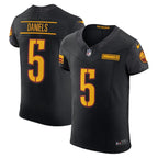 Jayden Daniels Washington Commanders Nike Alternate  Vapor F.U.S.E. Elite Jersey - Black/Burgundy